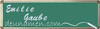 Emilie Gaube Visitenkarte